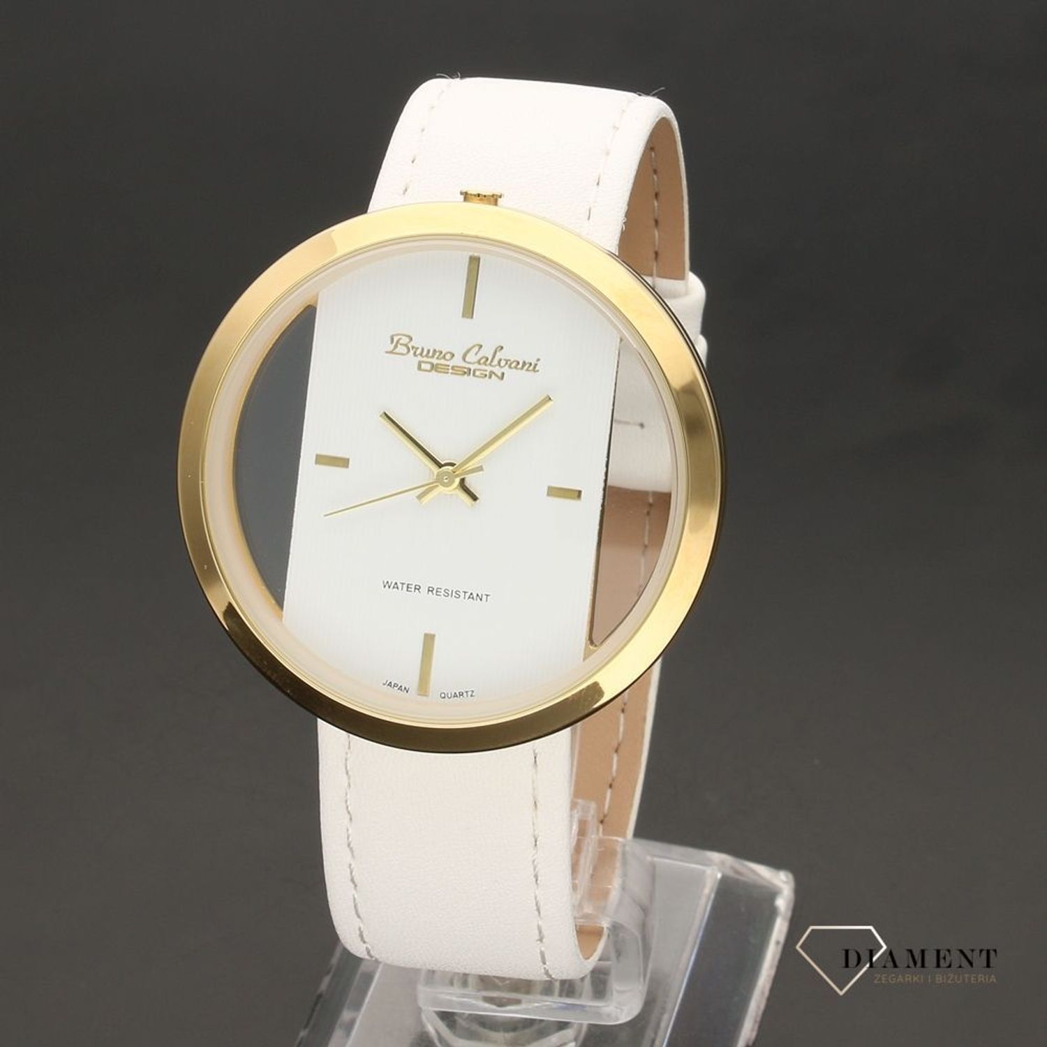 Zegarek damski Bruno Calvani BC2048 GOLD pasek biały (1).jpg